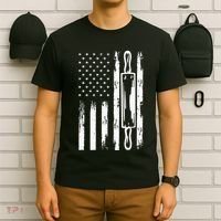 USA Flag Homemade Sourdough Bread Baker America T-Shirt thumb 6