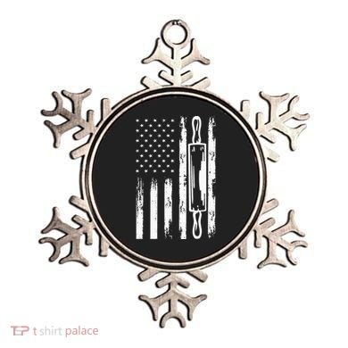 USA Flag Homemade Sourdough Bread Baker America Ornament
