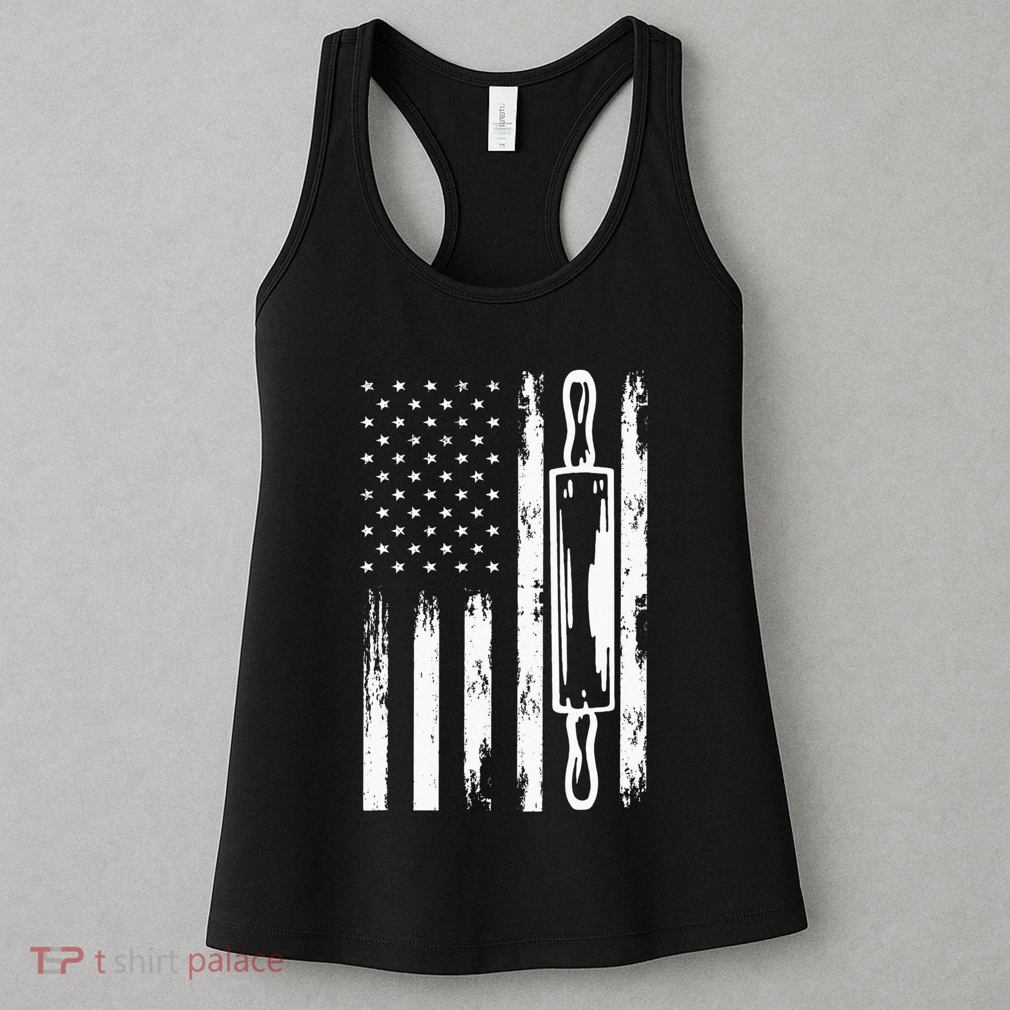 USA Flag Homemade Sourdough Bread Baker America Women's Tank Top