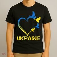 Ukraine Flag Heart Vintage Ukrainian Lovers Ukraine T-Shirt thumb 3