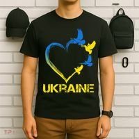 Ukraine Flag Heart Vintage Ukrainian Lovers Ukraine T-Shirt thumb 6