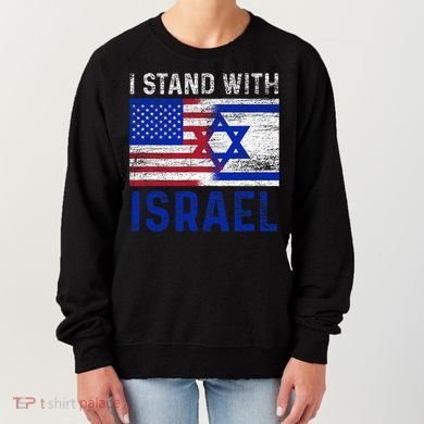 Us Flag I Stand With Israel Women's Sweatshirt