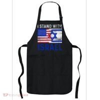 Us Flag I Stand With Israel Apron thumb 0