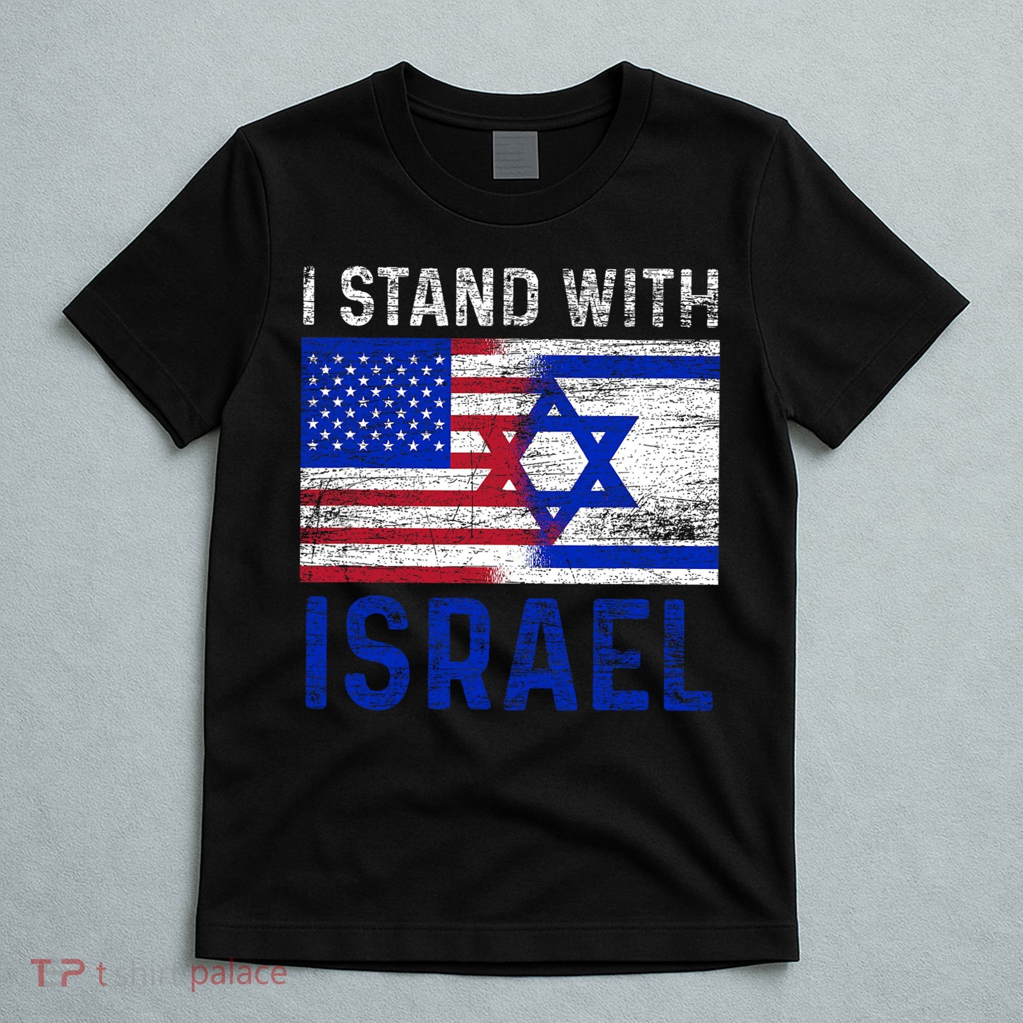 Us Flag I Stand With Israel T-Shirt