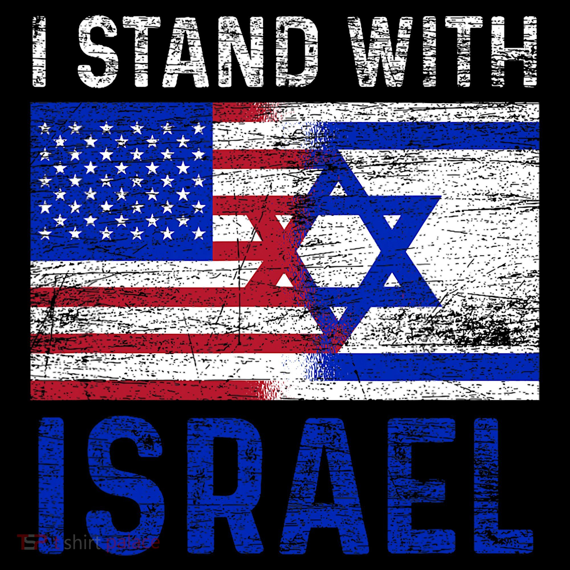 Us Flag I Stand With Israel Women's Hoodie