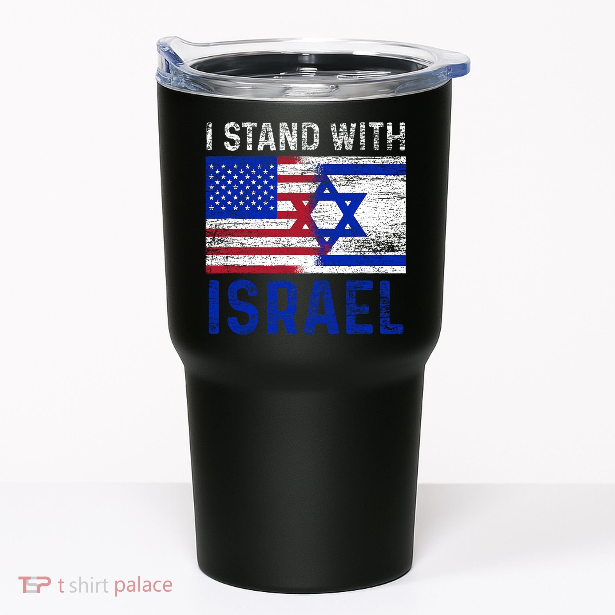Us Flag I Stand With Israel Tumbler