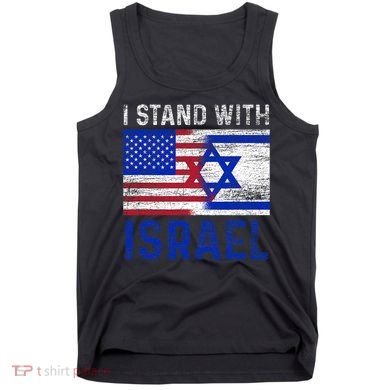 Us Flag I Stand With Israel Tank Top