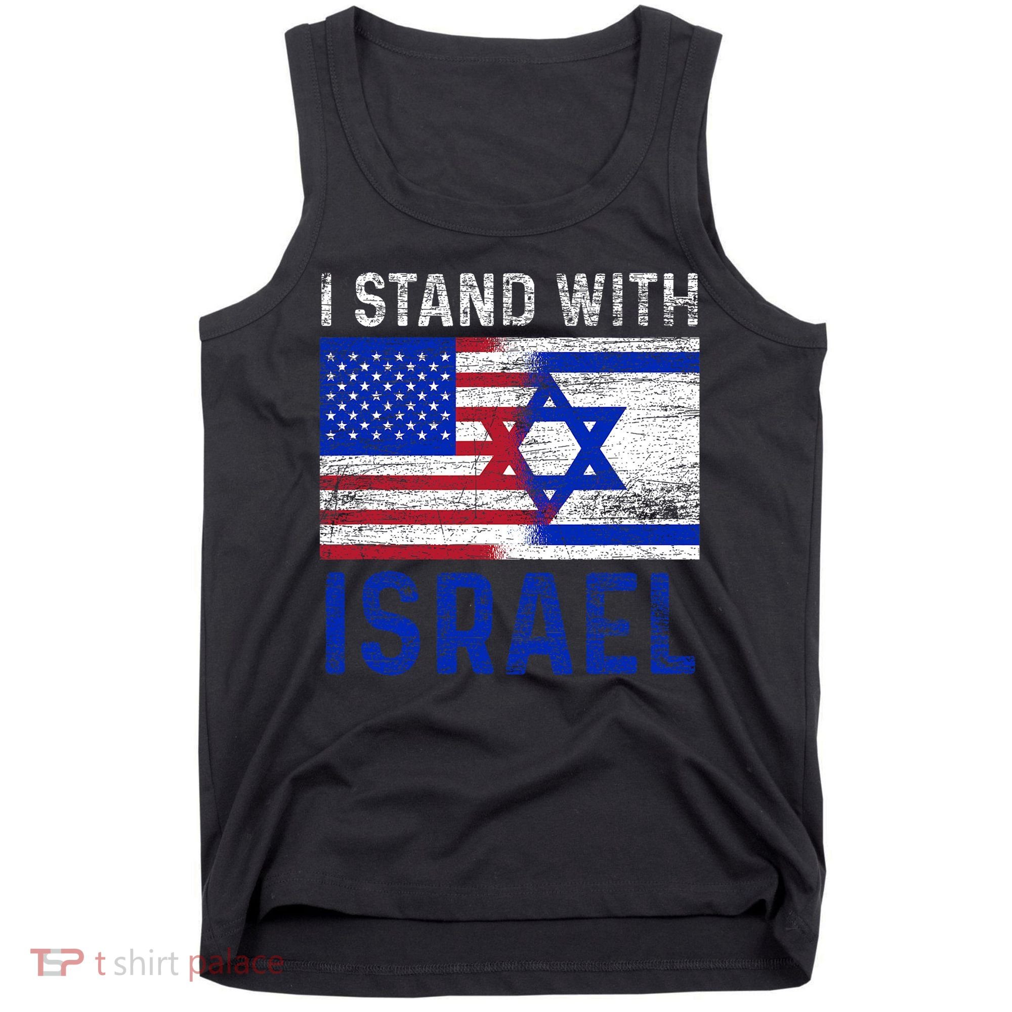 Us Flag I Stand With Israel Tank Top