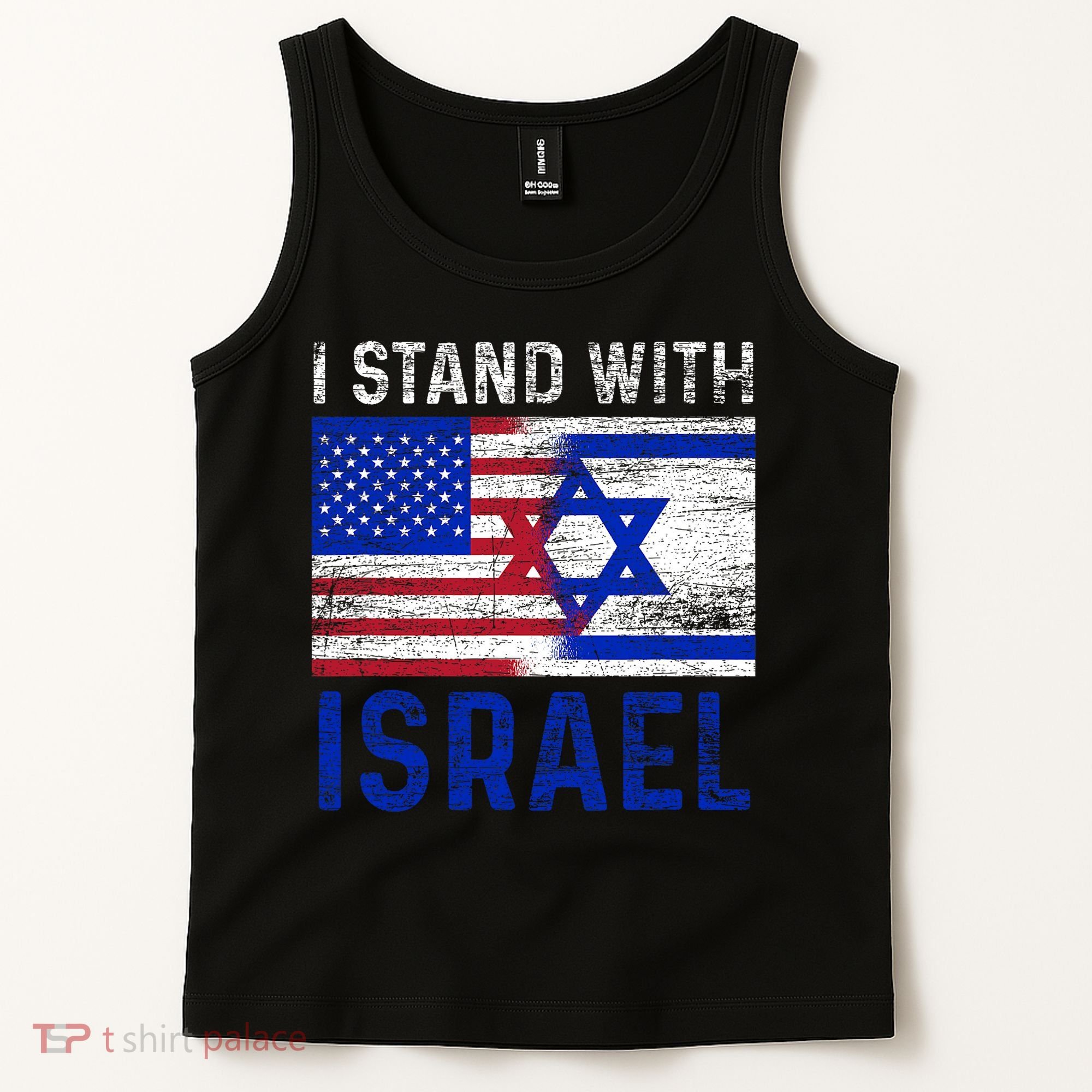 Us Flag I Stand With Israel Tank Top