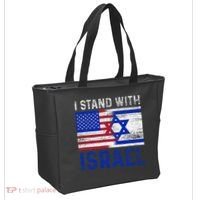 Us Flag I Stand With Israel Tote Bag thumb 2