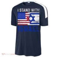 Us Flag I Stand With Israel Sport-Tek Competitor United Soccer Jersey thumb 2