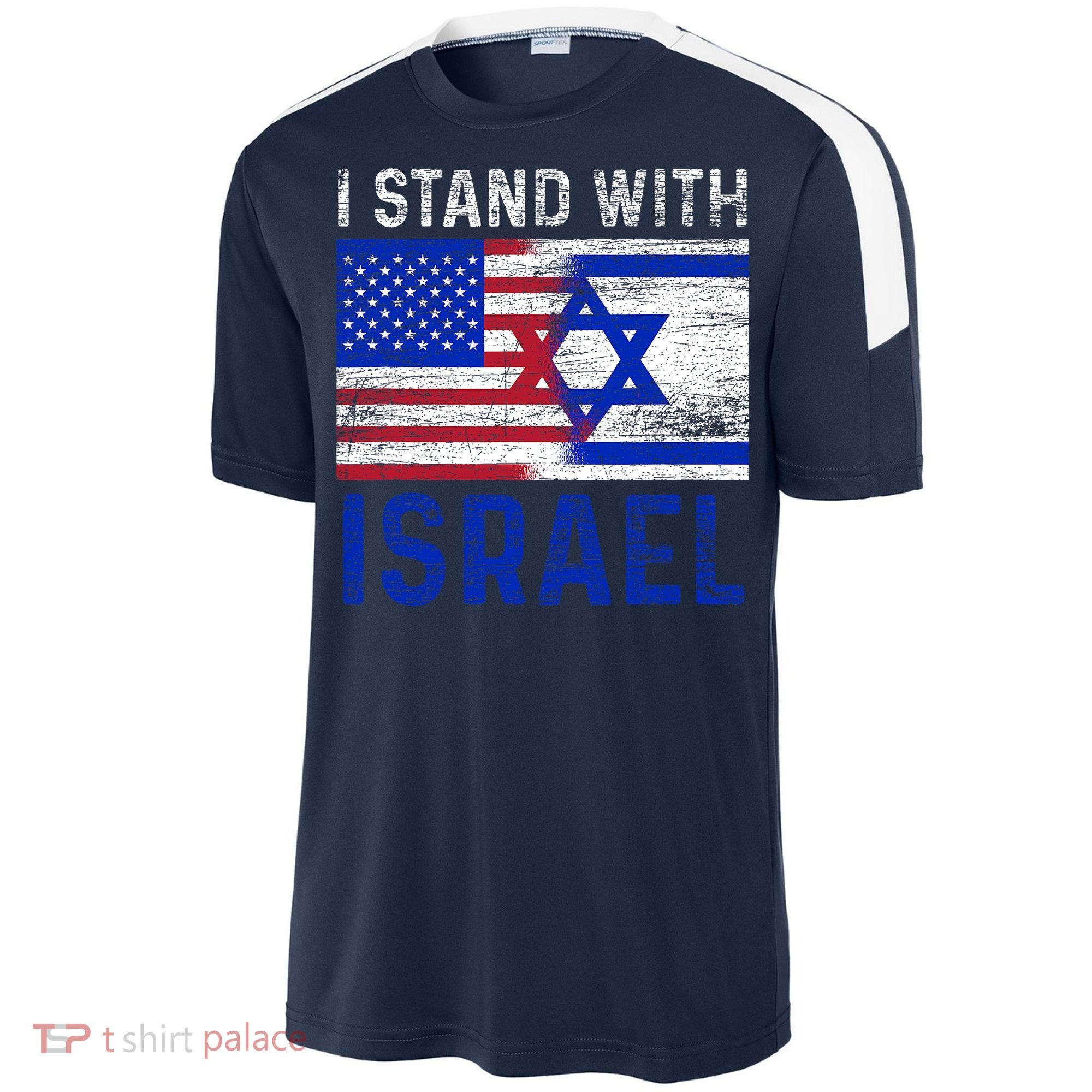 Us Flag I Stand With Israel Sport-Tek Competitor United Soccer Jersey
