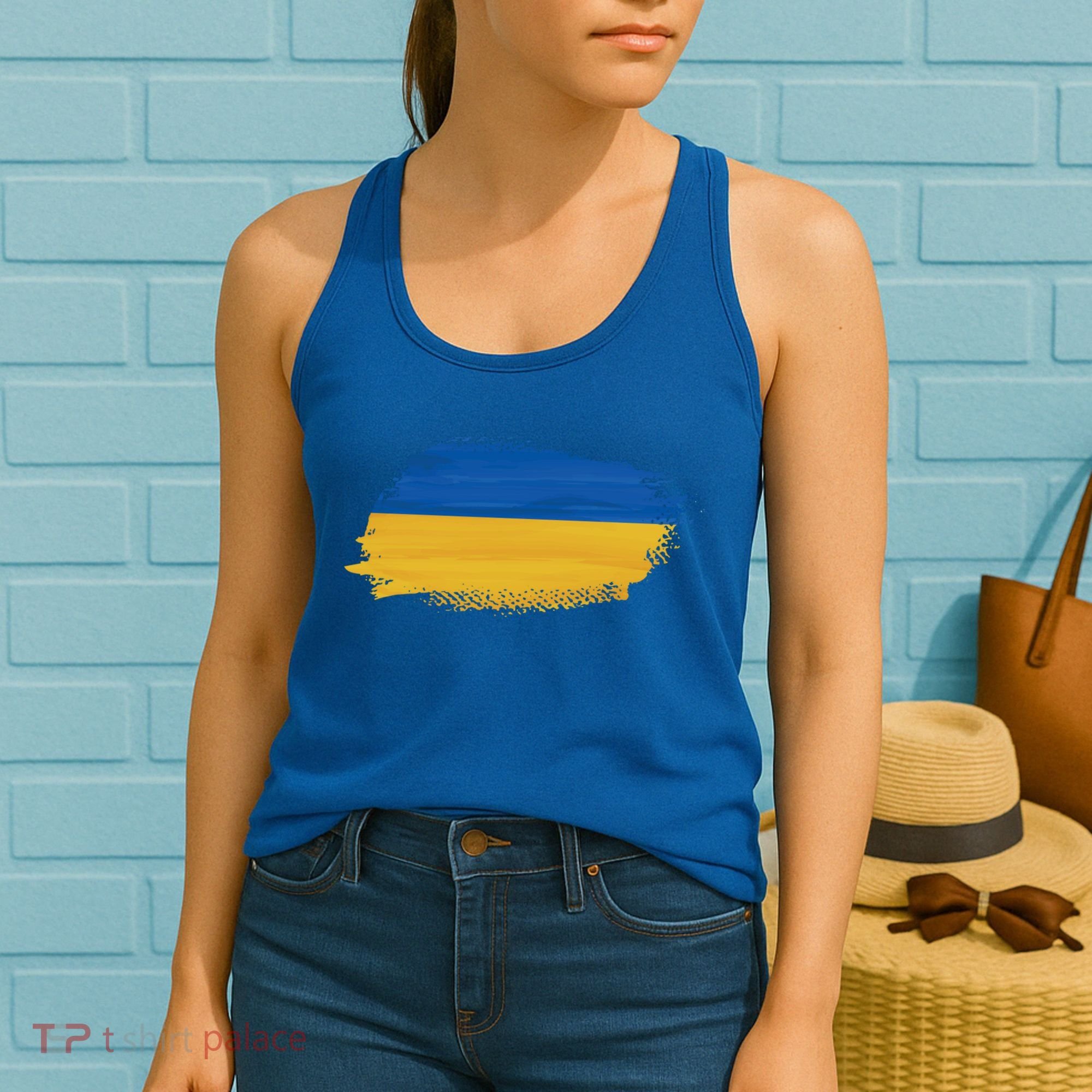 Ukraine Flag I Stand With Ukraine Support Ukraine Meaningful Gift Women's Tank Top