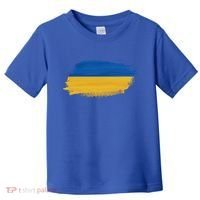 Ukraine Flag I Stand With Ukraine Support Ukraine Meaningful Gift Toddler T-Shirt thumb 0