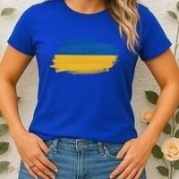 Ukraine Flag I Stand With Ukraine Support Ukraine Meaningful Gift Women's T-Shirt thumb 2