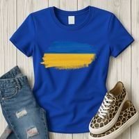 Ukraine Flag I Stand With Ukraine Support Ukraine Meaningful Gift Women's T-Shirt thumb 3