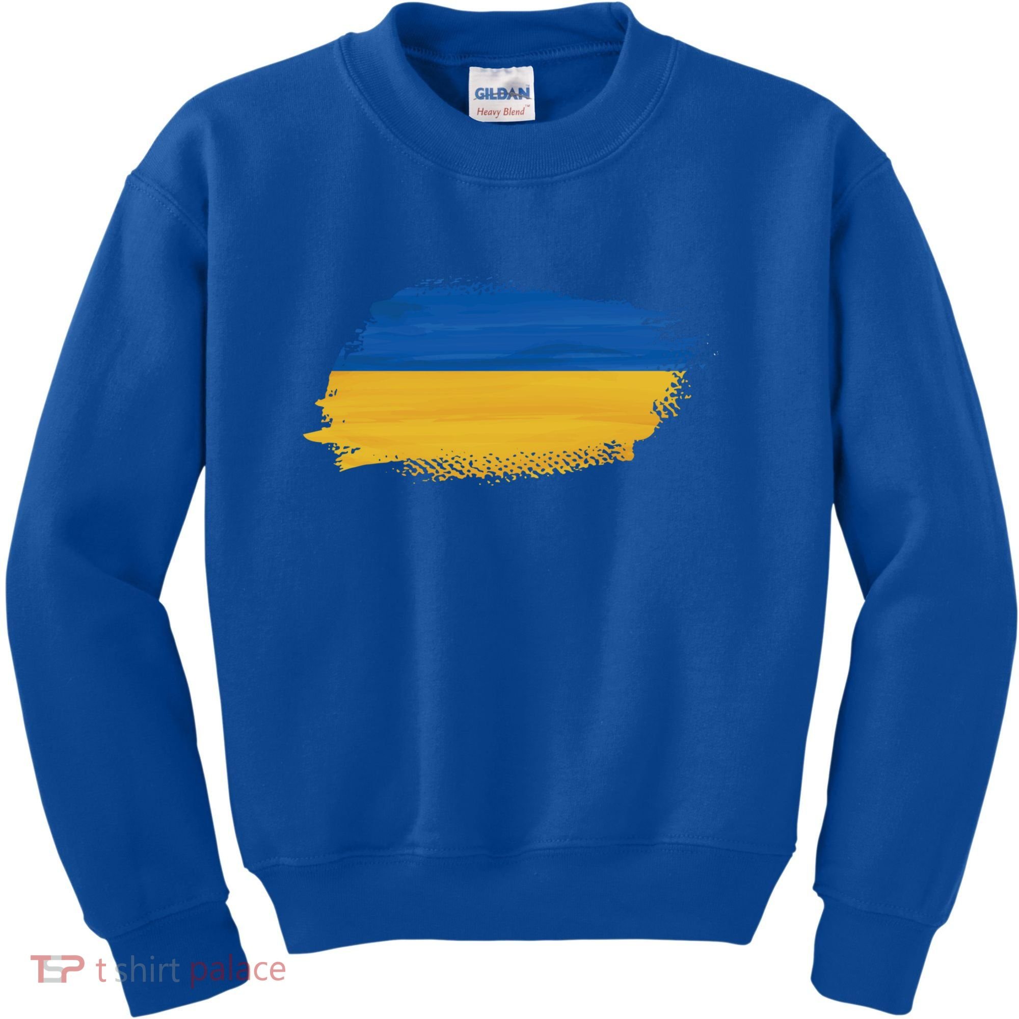 Ukraine Flag I Stand With Ukraine Support Ukraine Meaningful Gift Kids Sweatshirt