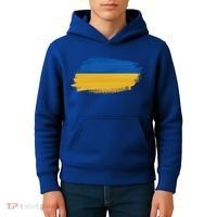 Ukraine Flag I Stand With Ukraine Support Ukraine Meaningful Gift Kids Hoodie thumb 4