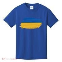 Ukraine Flag I Stand With Ukraine Support Ukraine Meaningful Gift Kids T-Shirt thumb 0