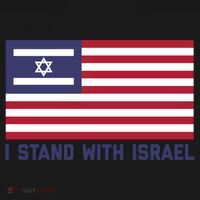 Us Flag Israeli Flag I Stand With Israel Gift Women's Hoodie thumb 2
