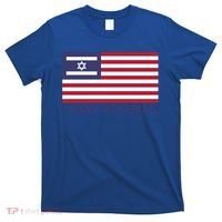Us Flag Israeli Flag I Stand With Israel Gift T-Shirt thumb 0