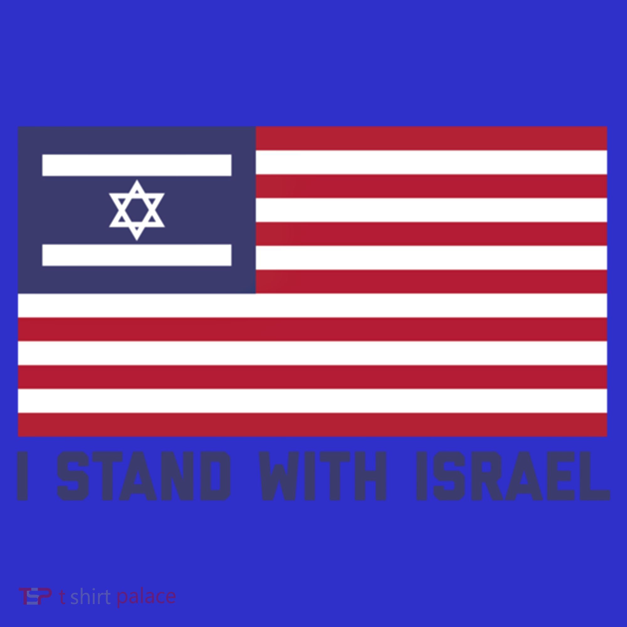 Us Flag Israeli Flag I Stand With Israel Gift T-Shirt