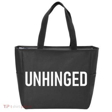Unhinged Funny Jokes Sarcastic Tote Bag
