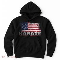 Usa Flag Karate Arts Gift Hoodie thumb 0
