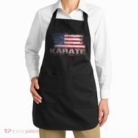Usa Flag Karate Arts Gift Apron thumb 2