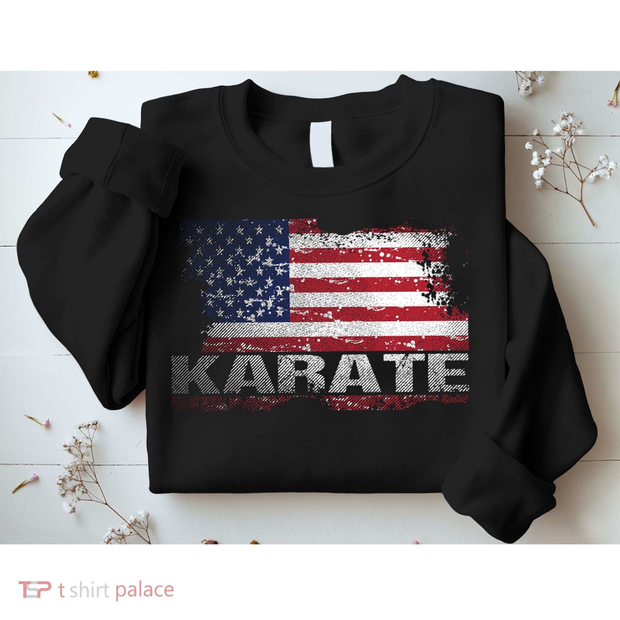 Usa Flag Karate Arts Gift Sweatshirt