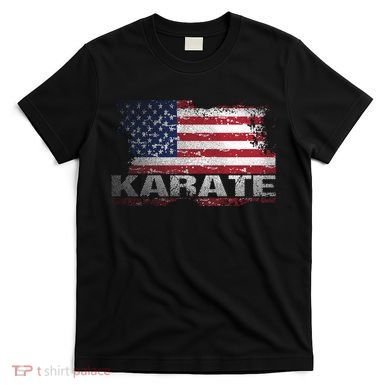 Usa Flag Karate Arts Gift T-Shirt