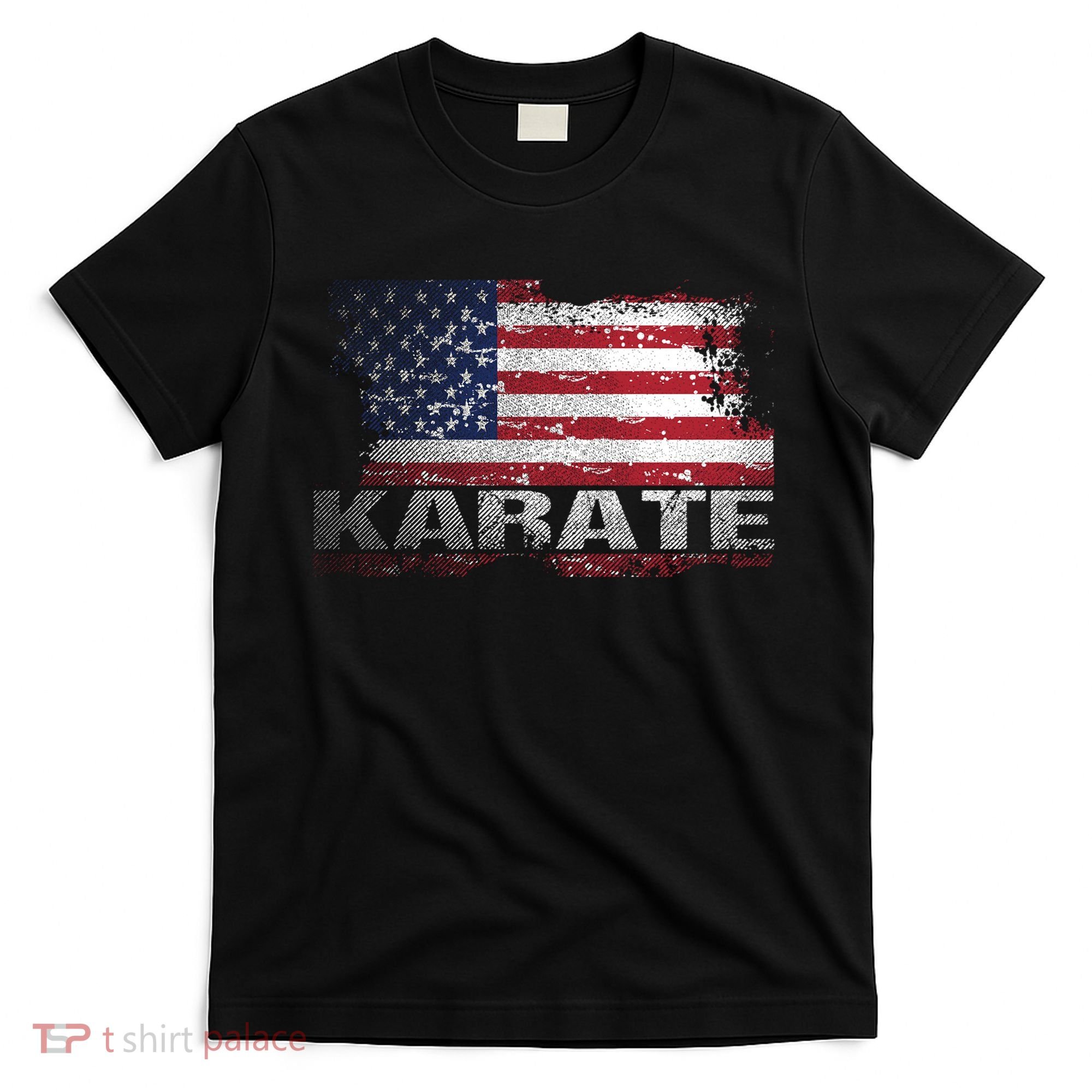 Usa Flag Karate Arts Gift T-Shirt
