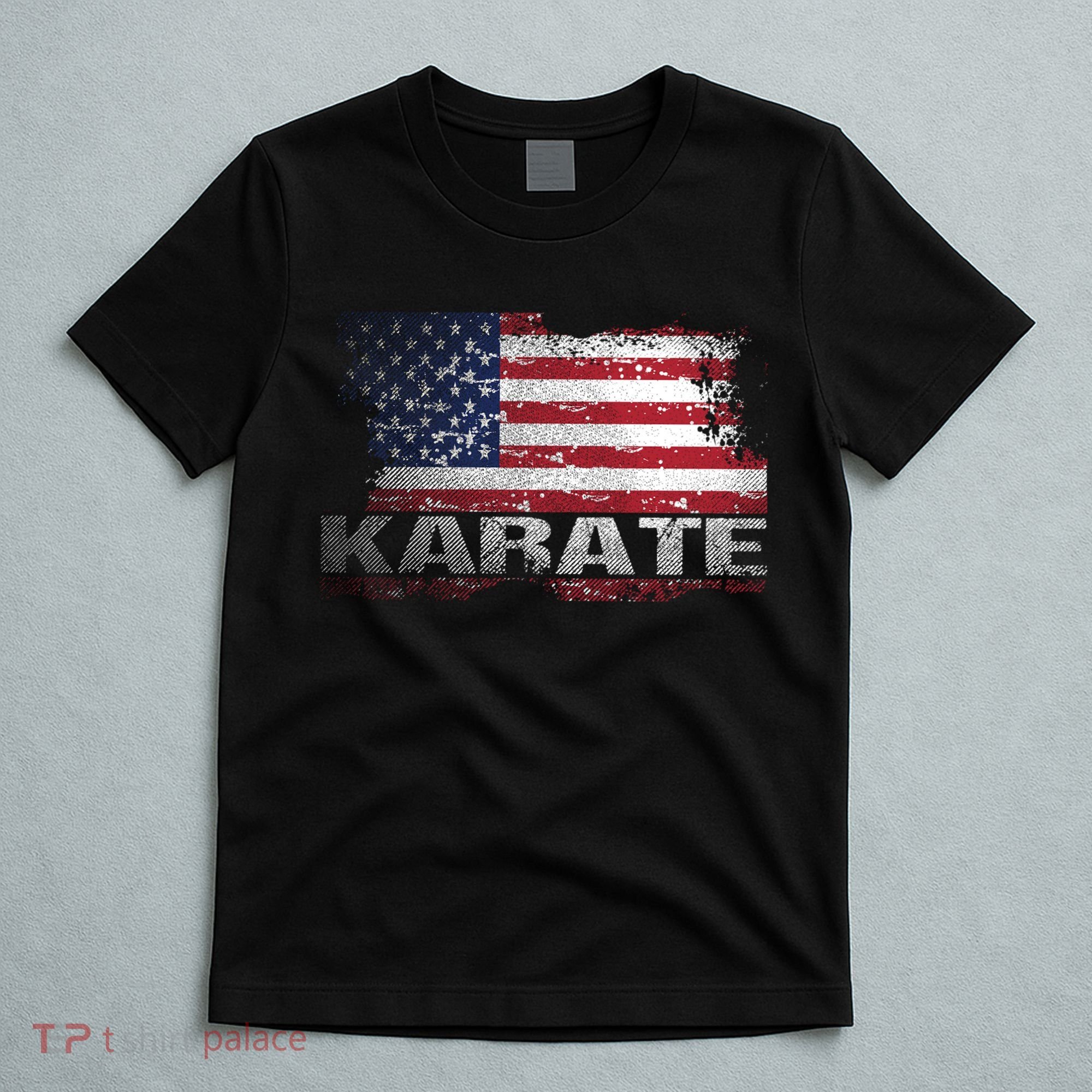 Usa Flag Karate Arts Gift T-Shirt