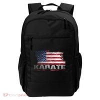 Usa Flag Karate Arts Gift Backpack thumb 0