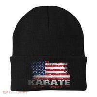 Usa Flag Karate Arts Gift Beanie thumb 0