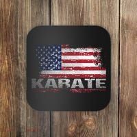 Usa Flag Karate Arts Gift Coaster thumb 0