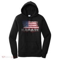 Usa Flag Karate Arts Gift Women's Hoodie thumb 0