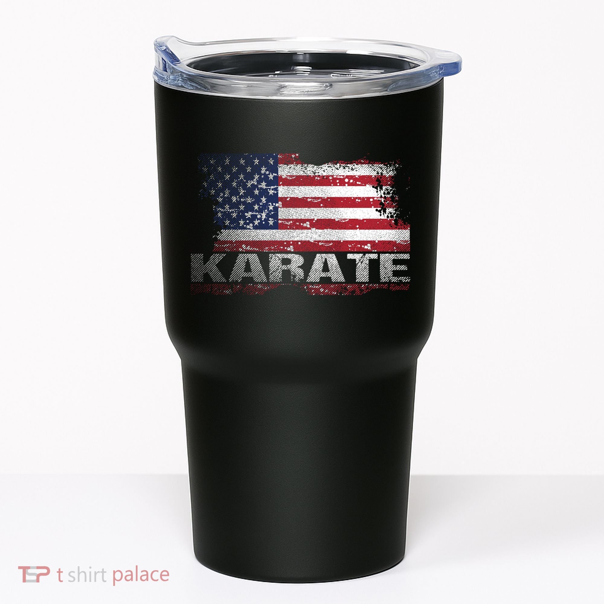 Usa Flag Karate Arts Gift Tumbler