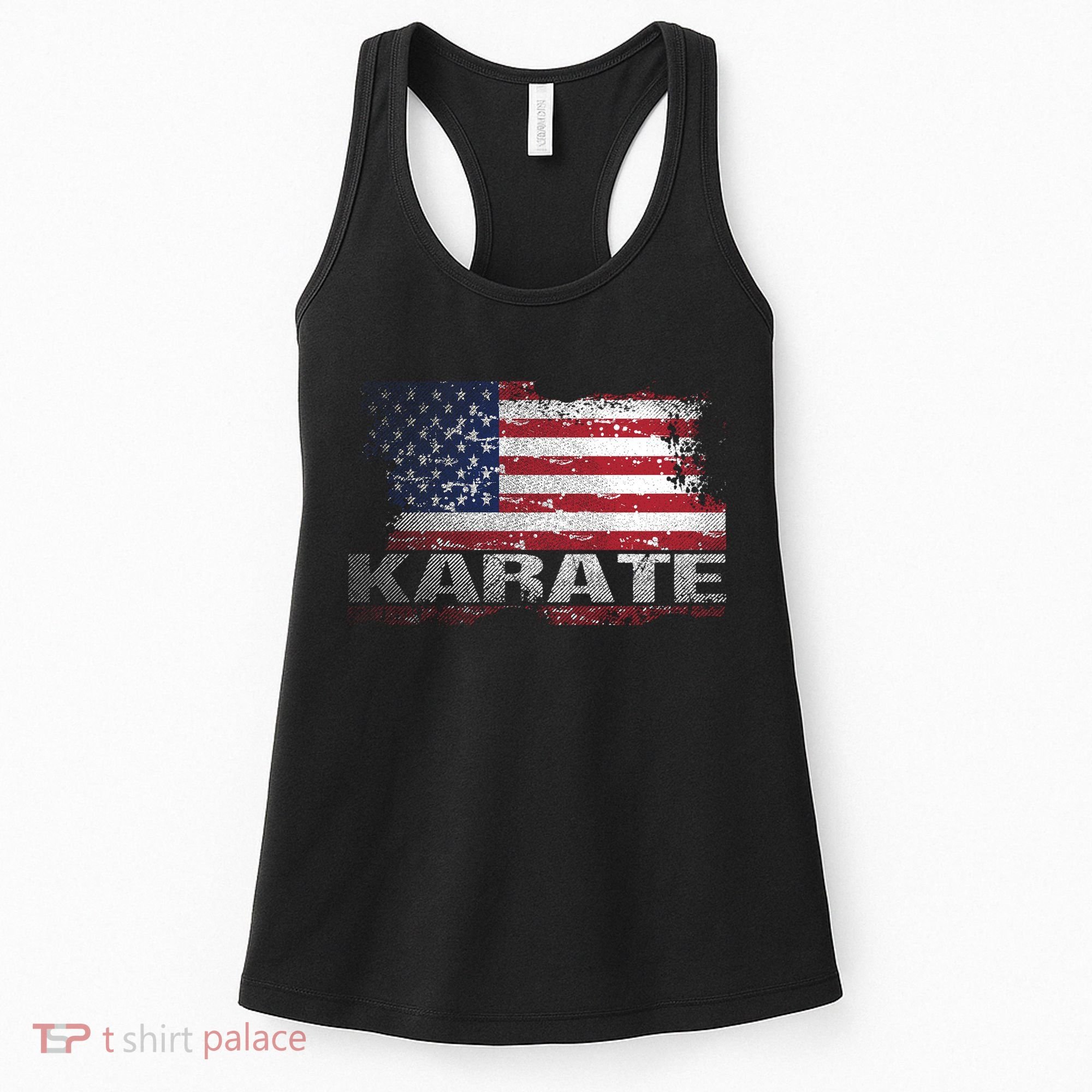 Usa Flag Karate Arts Gift Women's Tank Top