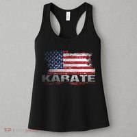 Usa Flag Karate Arts Gift Women's Tank Top thumb 3