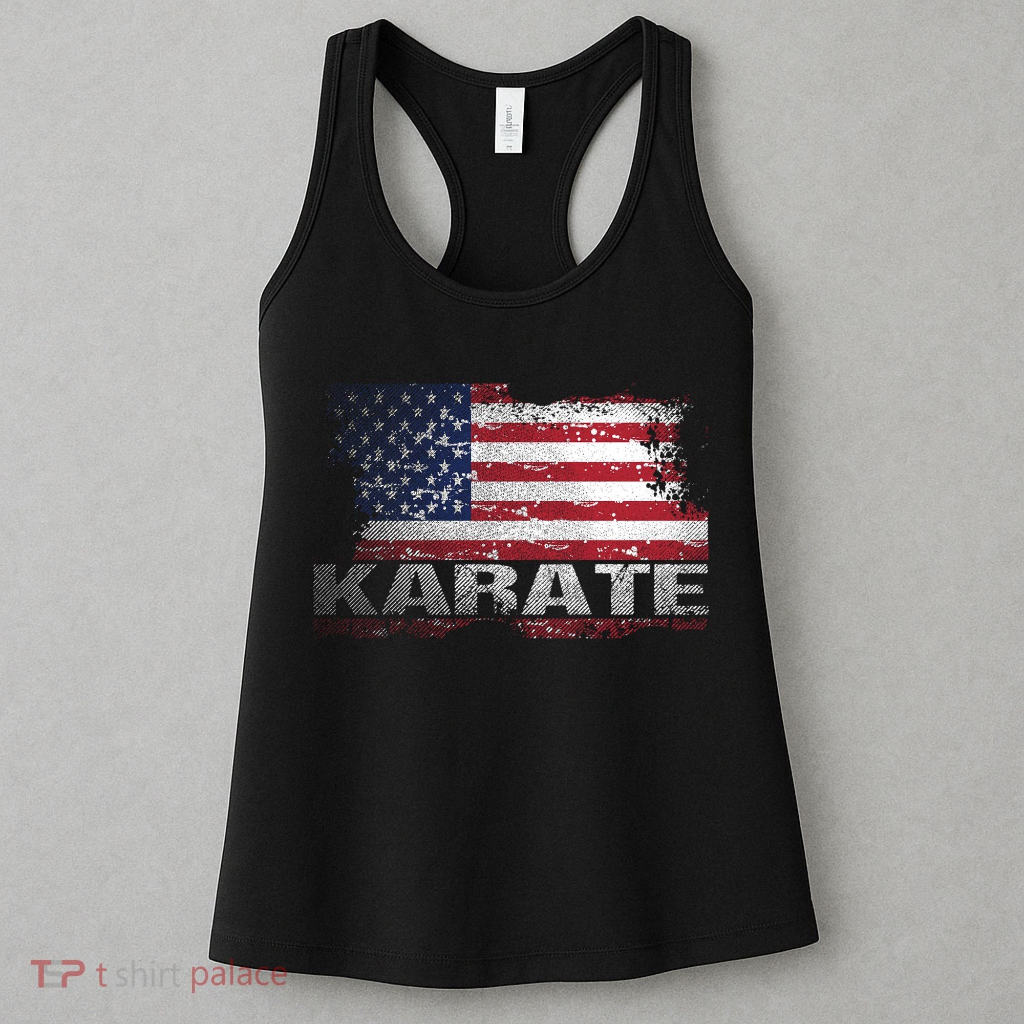 Usa Flag Karate Arts Gift Women's Tank Top