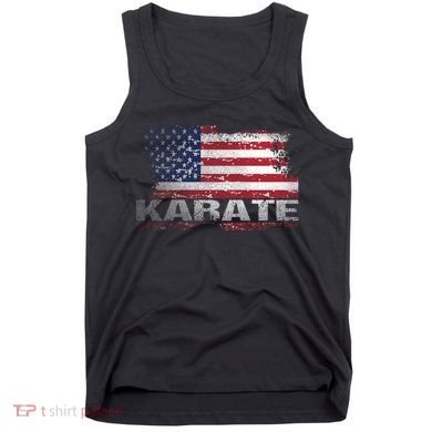 Usa Flag Karate Arts Gift Tank Top