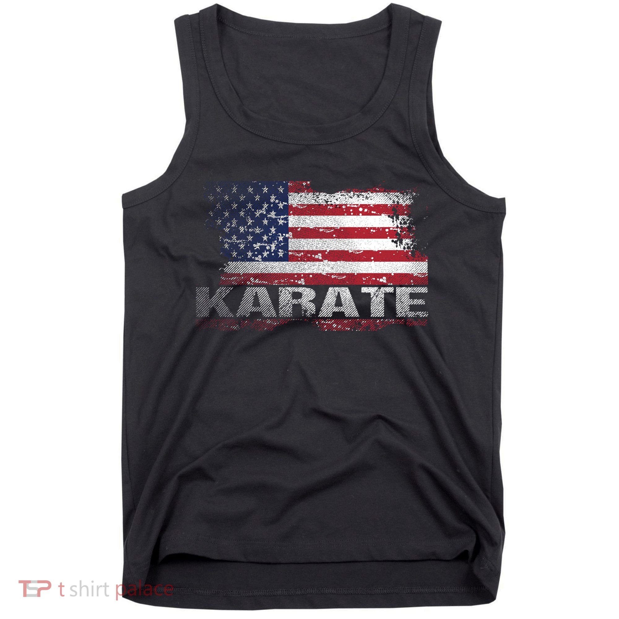 Usa Flag Karate Arts Gift Tank Top