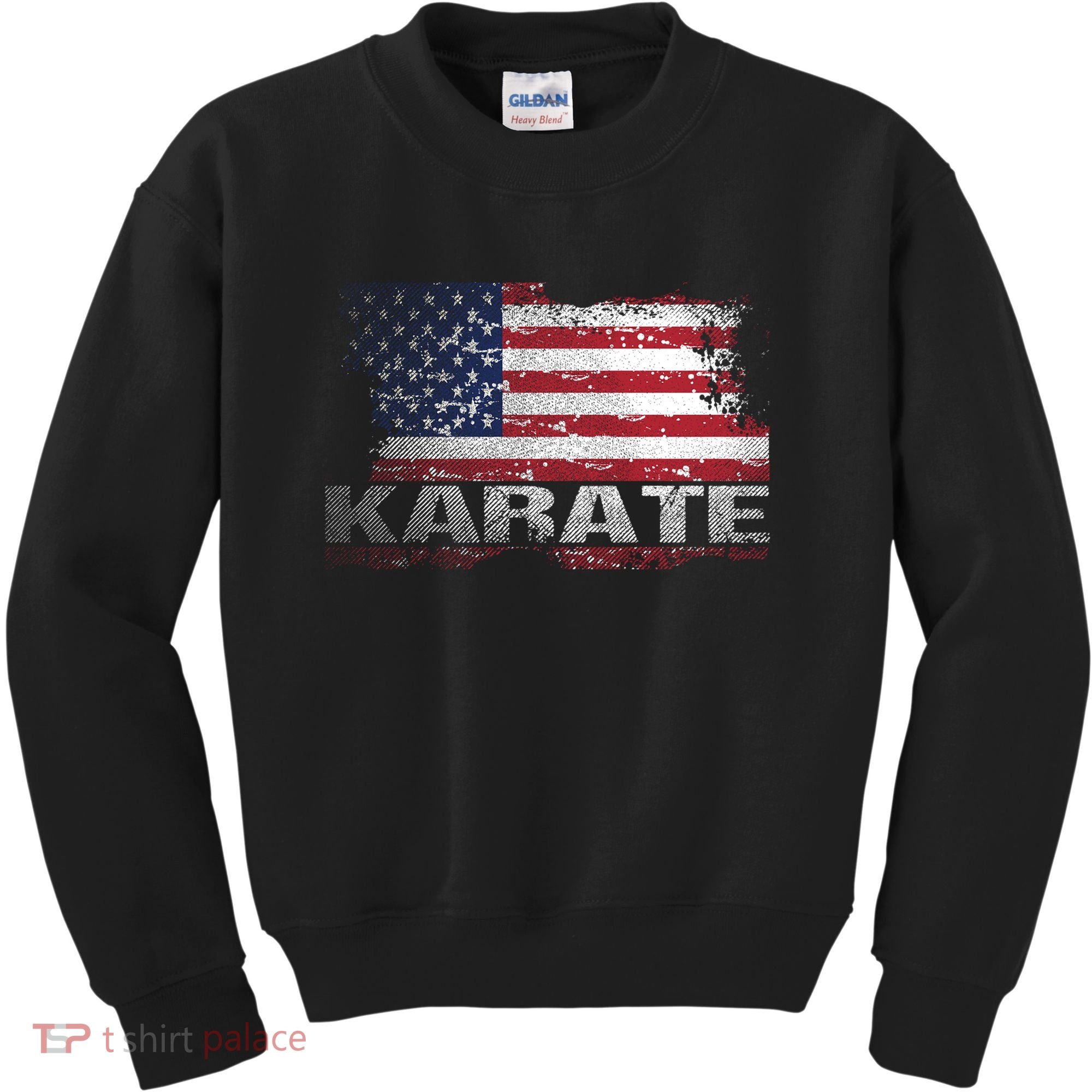 Usa Flag Karate Arts Gift Kids Sweatshirt
