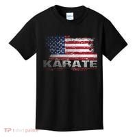 Usa Flag Karate Arts Gift Kids T-Shirt thumb 0