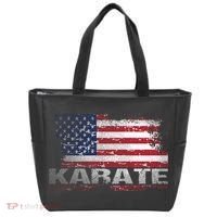 Usa Flag Karate Arts Gift Tote Bag thumb 0