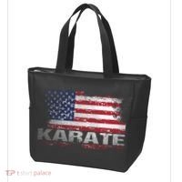 Usa Flag Karate Arts Gift Tote Bag thumb 3