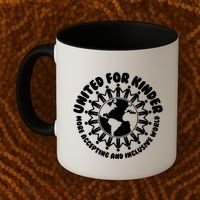 United For Kinder More Accepting And Inclusive World Be Kind Coffee Mug thumb 2