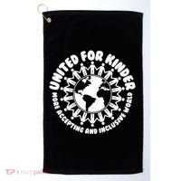 United For Kinder More Accepting And Inclusive World Be Kind Golf Towel thumb 0