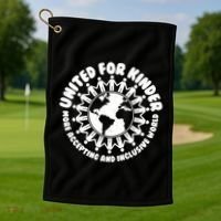 United For Kinder More Accepting And Inclusive World Be Kind Golf Towel thumb 1